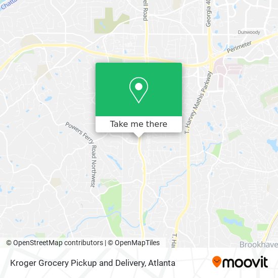 Mapa de Kroger Grocery Pickup and Delivery