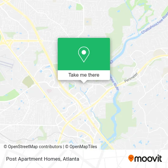 Post Apartment Homes map