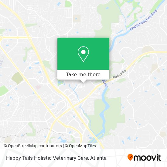 Mapa de Happy Tails Holistic Veterinary Care