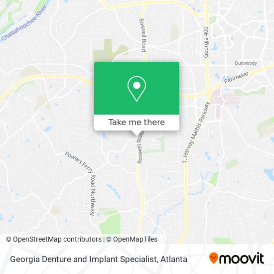 Georgia Denture and Implant Specialist map