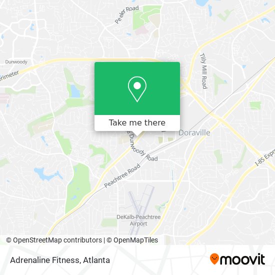 Adrenaline Fitness map