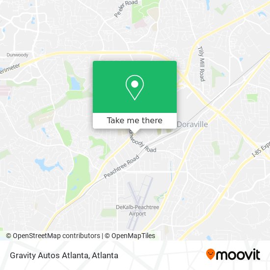 Gravity Autos Atlanta map