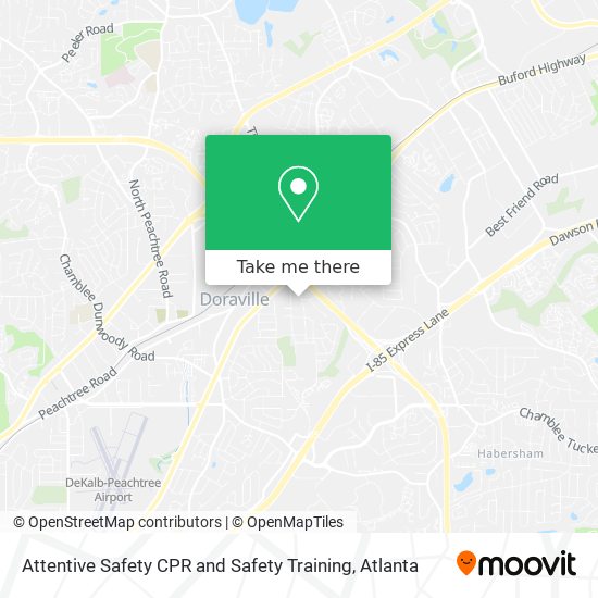 Attentive Safety CPR and Safety Training map