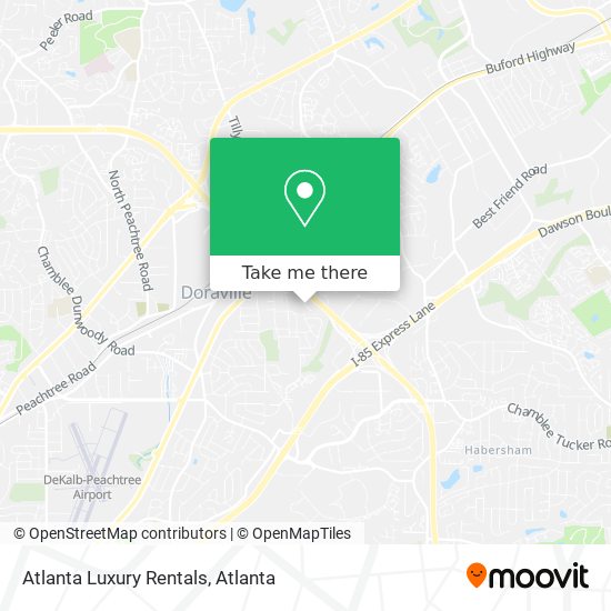 Mapa de Atlanta Luxury Rentals
