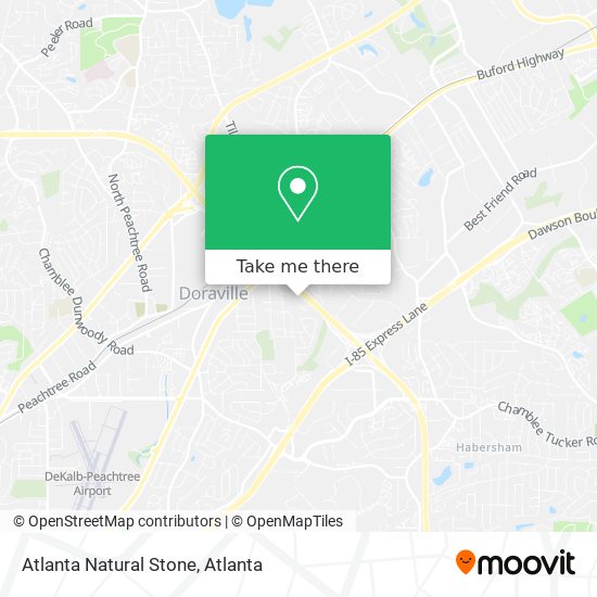 Mapa de Atlanta Natural Stone