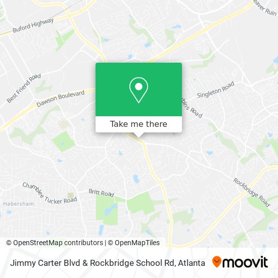 Mapa de Jimmy Carter Blvd & Rockbridge School Rd