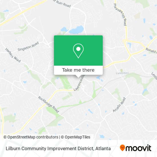 Lilburn Community Improvement District map