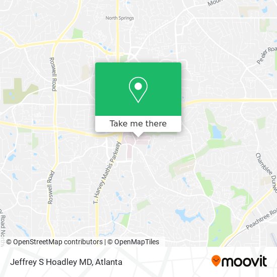 Jeffrey S Hoadley MD map