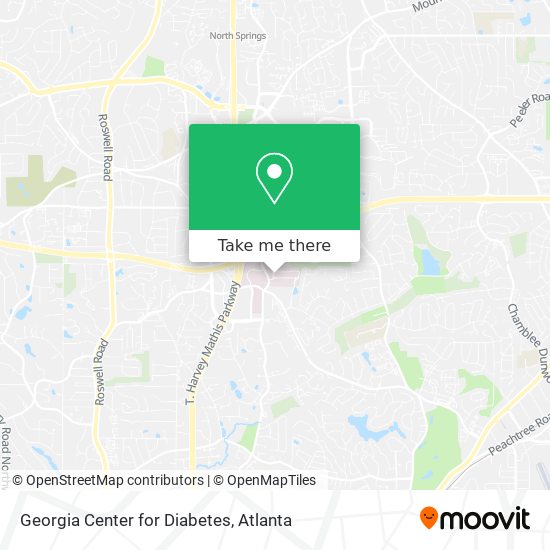 Georgia Center for Diabetes map