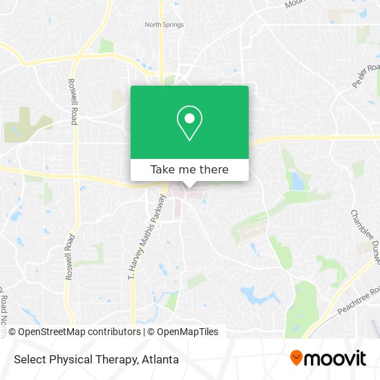 Select Physical Therapy map