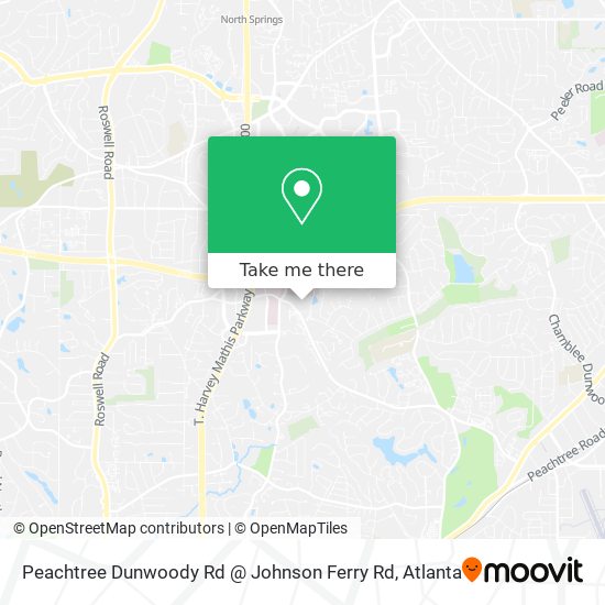 Peachtree Dunwoody Rd @ Johnson Ferry Rd map