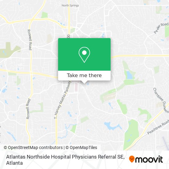 Atlantas Northside Hospital Physicians Referral SE map