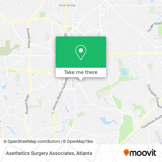 Asethetics Surgery Associates map