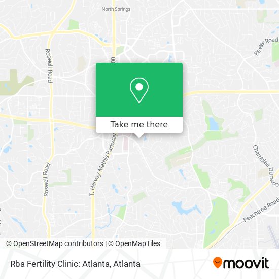 Mapa de Rba Fertility Clinic: Atlanta