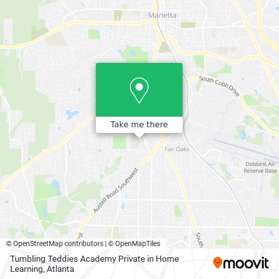 Mapa de Tumbling Teddies Academy Private in Home Learning