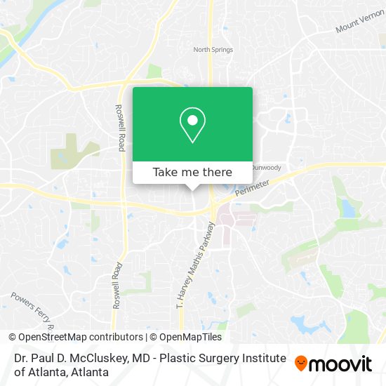 Dr. Paul D. McCluskey, MD - Plastic Surgery Institute of Atlanta map