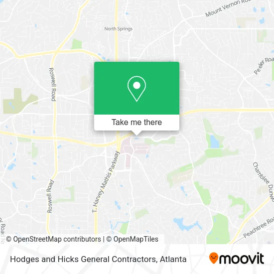 Hodges and Hicks General Contractors map