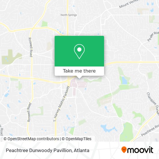 Peachtree Dunwoody Pavillion map