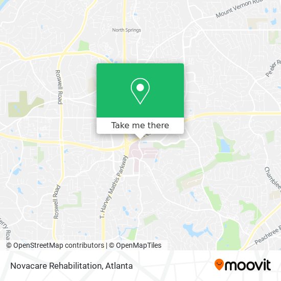 Mapa de Novacare Rehabilitation