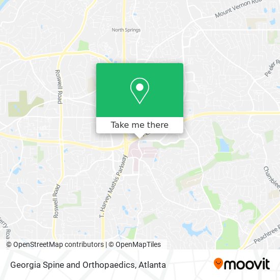 Georgia Spine and Orthopaedics map