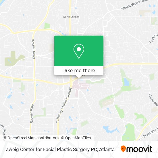 Zweig Center for Facial Plastic Surgery PC map