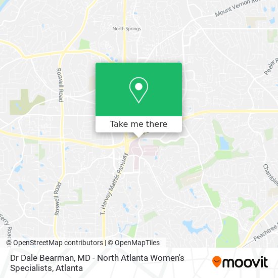 Dr Dale Bearman, MD - North Atlanta Women's Specialists map