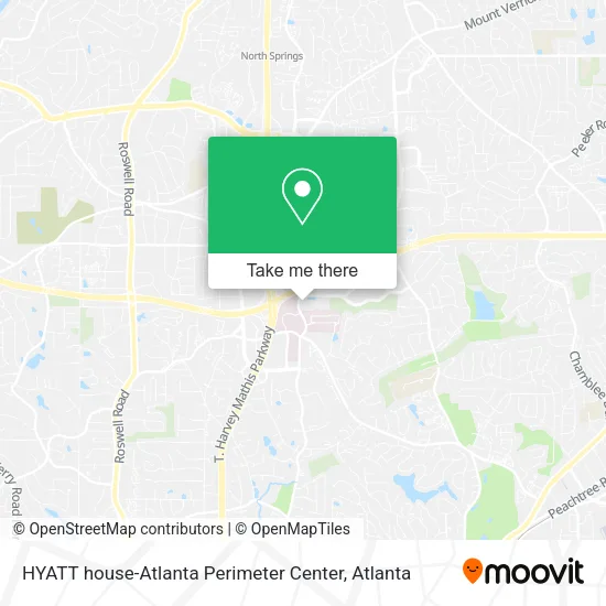 HYATT house-Atlanta Perimeter Center map