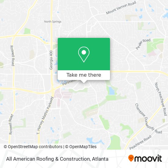 Mapa de All American Roofing & Construction