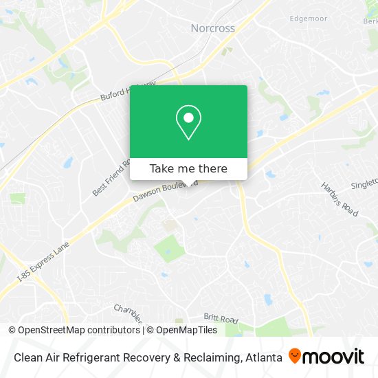 Mapa de Clean Air Refrigerant Recovery & Reclaiming