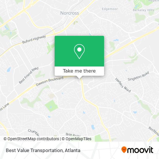 Mapa de Best Value Transportation