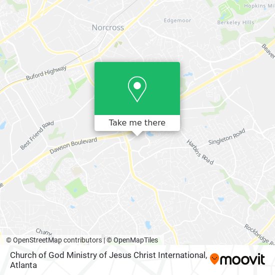 Mapa de Church of God Ministry of Jesus Christ International