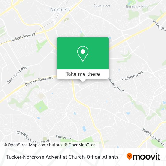 Tucker-Norcross Adventist Church, Office map