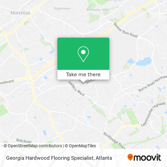 Georgia Hardwood Flooring Specialist map