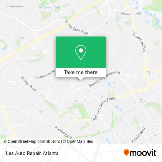 Les Auto Repair map