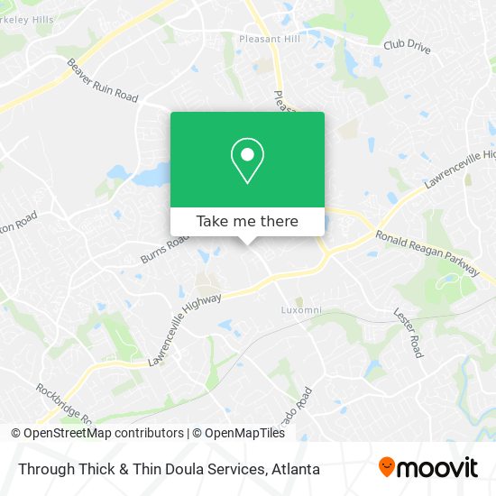 Through Thick & Thin Doula Services map