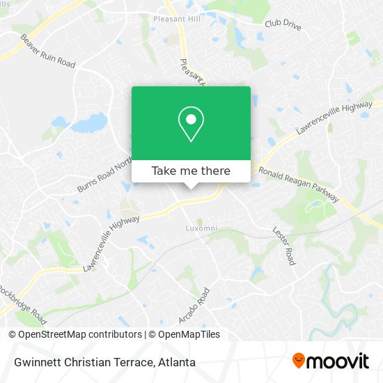 Gwinnett Christian Terrace map