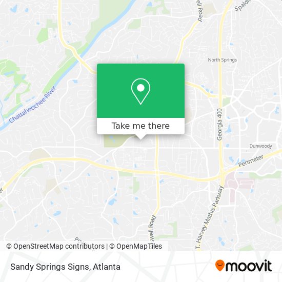 Sandy Springs Signs map