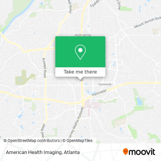 American Health Imaging map