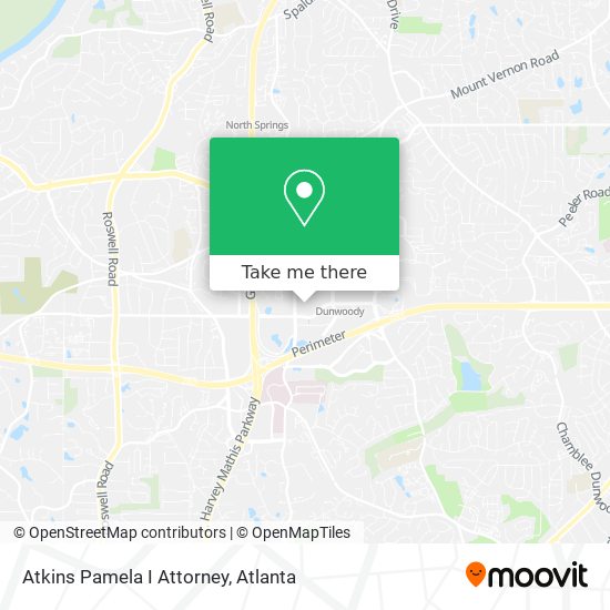 Atkins Pamela I Attorney map