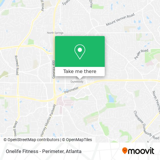 Onelife Fitness - Perimeter map