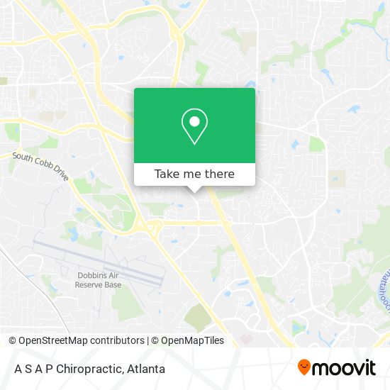 A S A P Chiropractic map