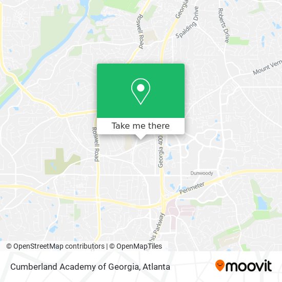 Cumberland Academy of Georgia map