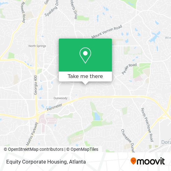 Mapa de Equity Corporate Housing