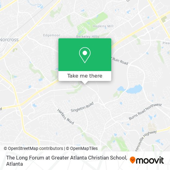 Mapa de The Long Forum at Greater Atlanta Christian School