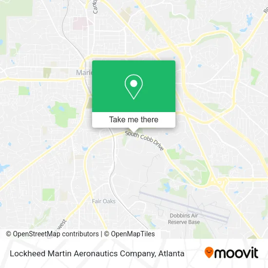 Mapa de Lockheed Martin Aeronautics Company