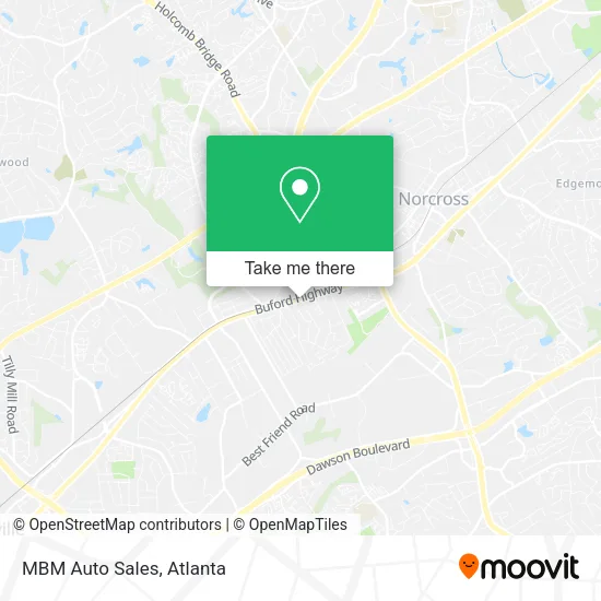 MBM Auto Sales map