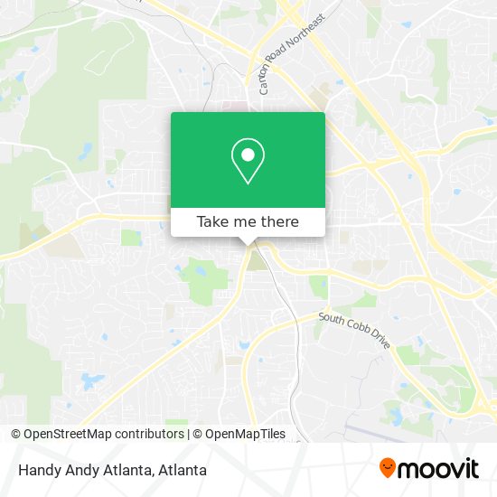 Handy Andy Atlanta map