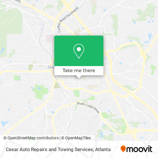 Cesar Auto Repairs and Towing Services map