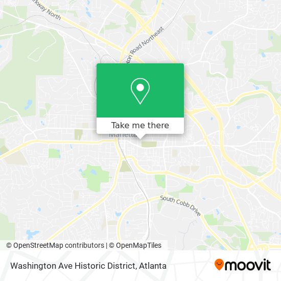 Washington Ave Historic District map