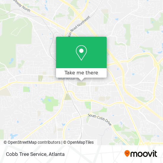 Mapa de Cobb Tree Service